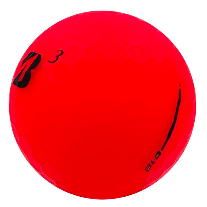 Bridgestone e12 matte golf ball in red