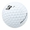 Bridgestone e6 golf ball in white, showing the logo and number