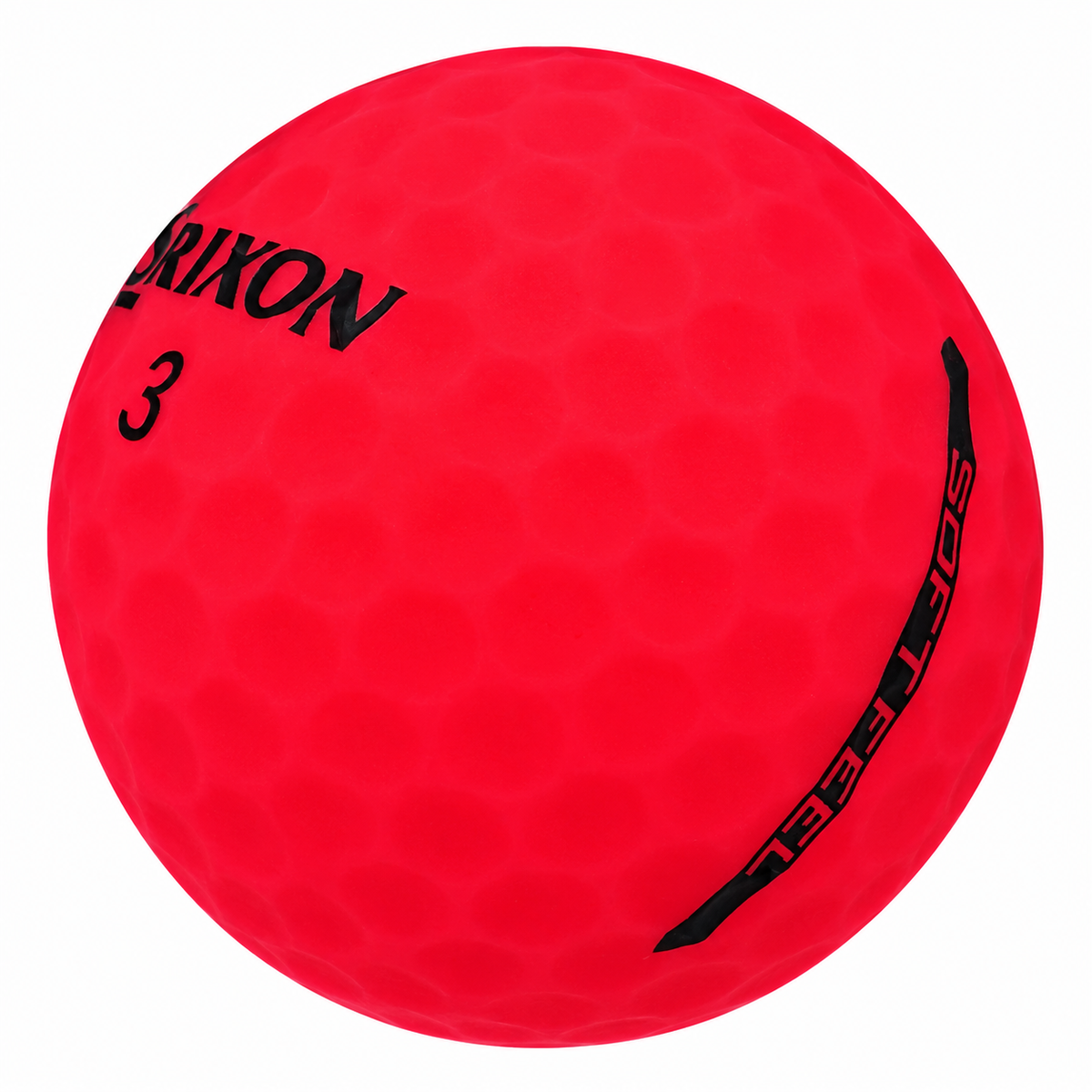 Srixon Soft Feel matte golf ball in red