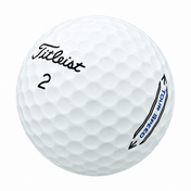 Titleist Tour Speed golf ball in white, showing the logo and number