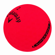 Callaway Supersoft matte golf ball in red, part of the Callaway Assorted Matte Color mix