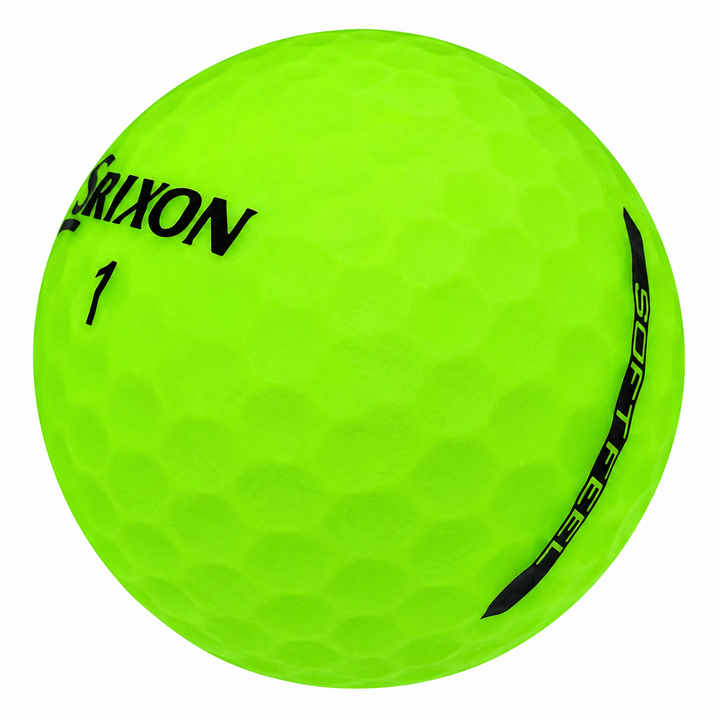 Srixon Soft Feel matte golf ball in lime green