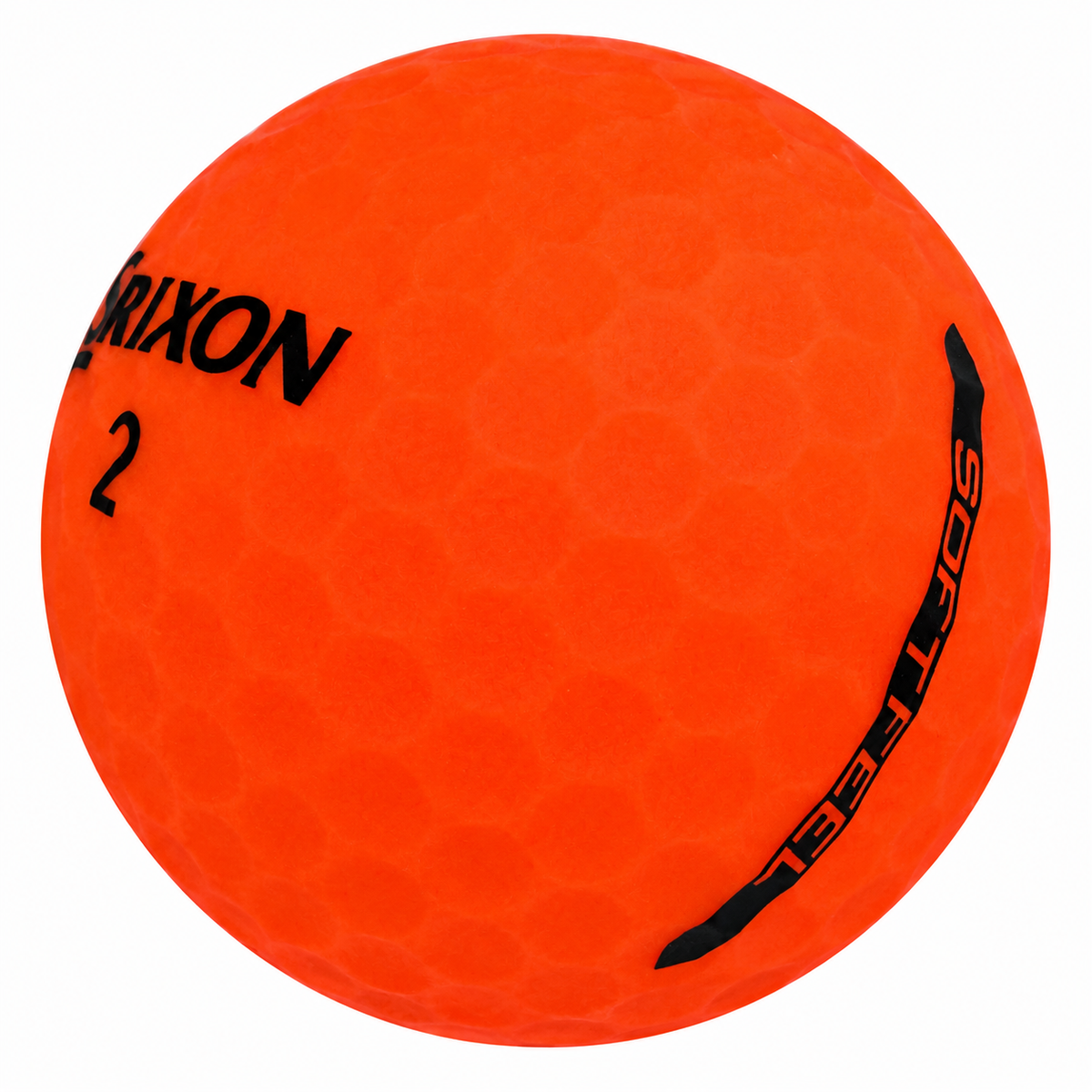 Srixon Soft Feel matte golf ball in orange