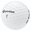 TaylorMade TP5 golf ball in white, showing the logo and number