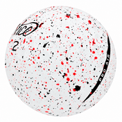 Vice Pro Drip golf ball in white with red and black paint splatter