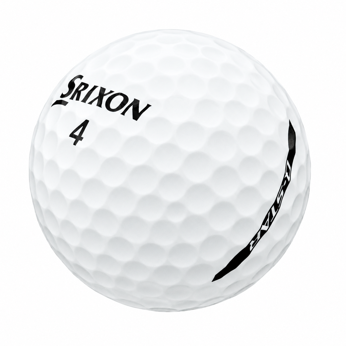 Srixon Q-Star golf ball in white, showing the logo and number