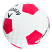 Callaway Chrome Soft Truvis golf ball in white with pink panels