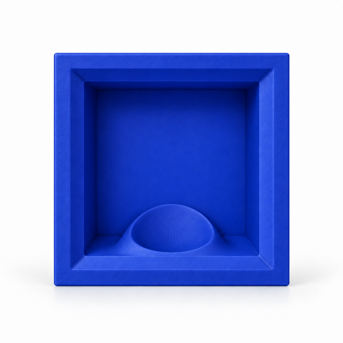 Single ball display case in royal blue