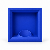 Single ball display case in royal blue