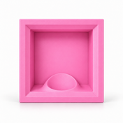 Single ball display case in pink