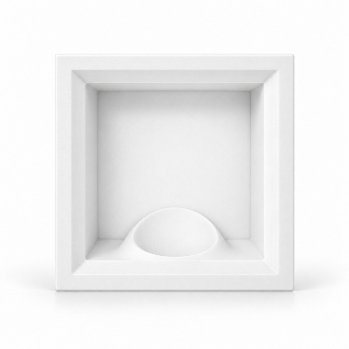 Single ball display case in white
