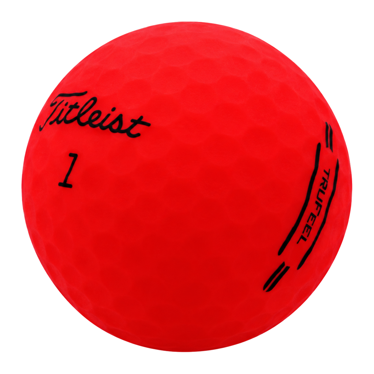 Titleist TruFeel matte golf ball in red