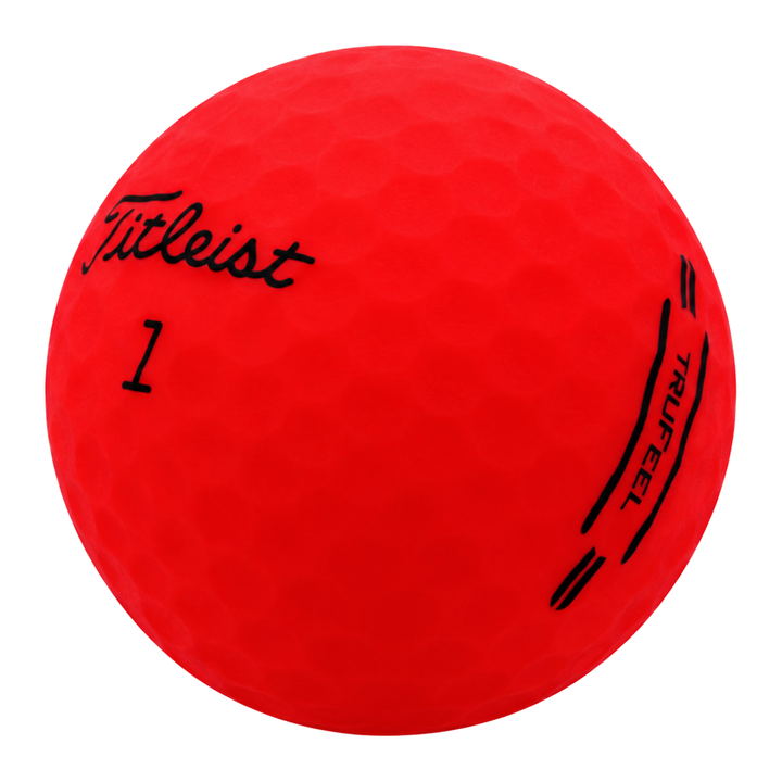 Titleist TruFeel matte golf ball in red